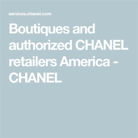 chanel authorized retailers